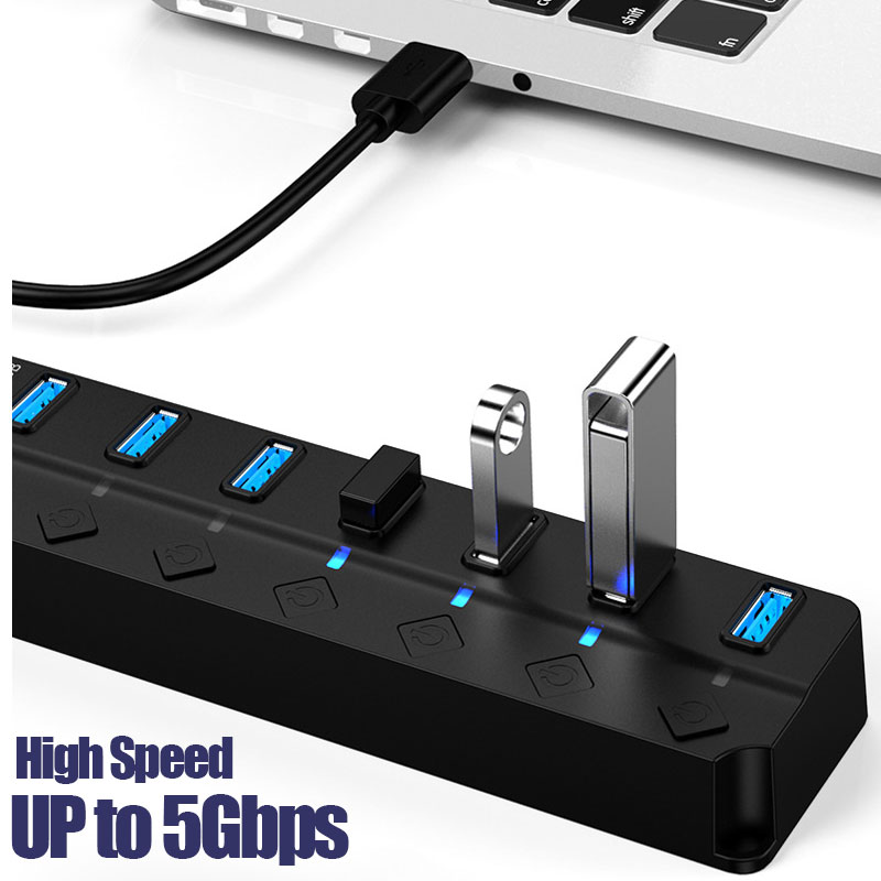 7 In 1 USB 3.0 Hub Multi USB S - огляд і ціна Usb Hub 7 Port