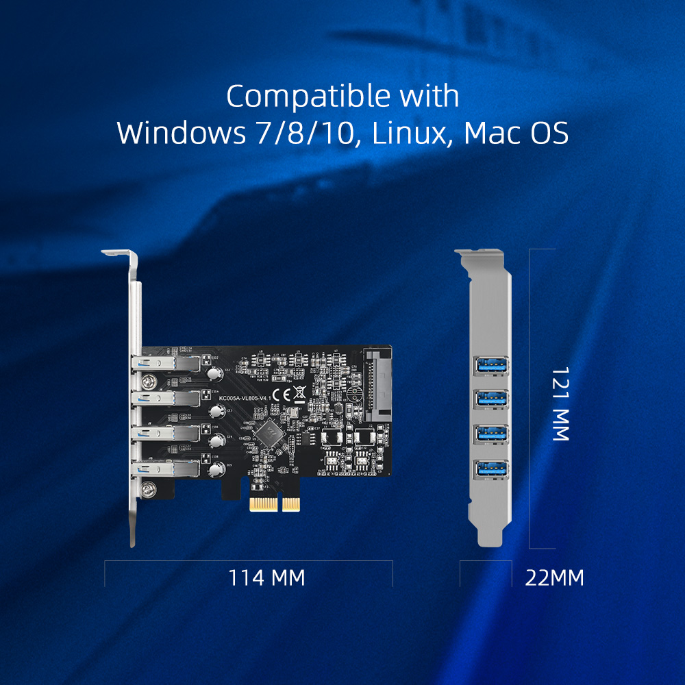 MAIWO USB 3.0 PCI-E Expansion  - огляд і ціна Usb Hub 7 Port