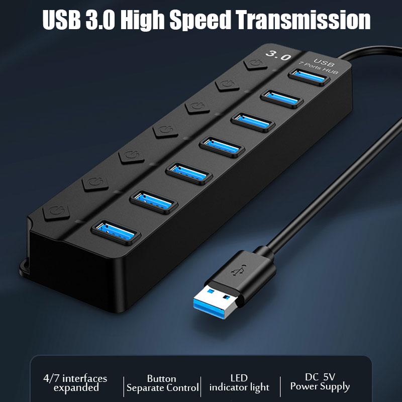 USB Hub USB 3.0 Power Adapter  - огляд і ціна Usb Hub 7 Port