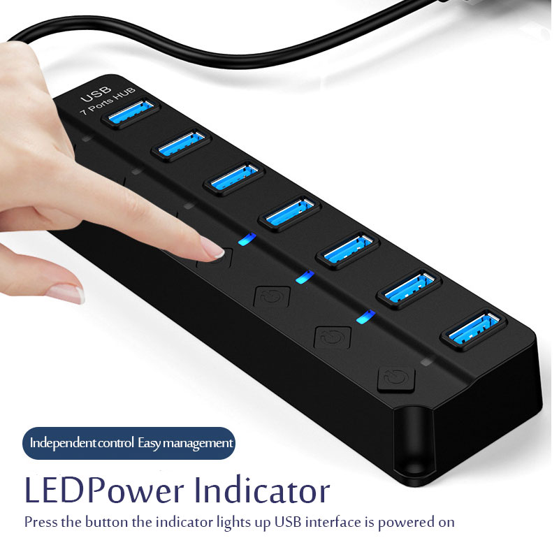 USB Hub USB 3.0 Power Adapter  - огляд і ціна Usb Hub 7 Port