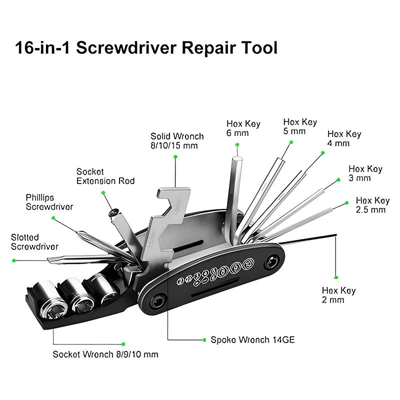 Portable Bicycle Repair Tools  - огляд і ціна Useful Tech Accessories