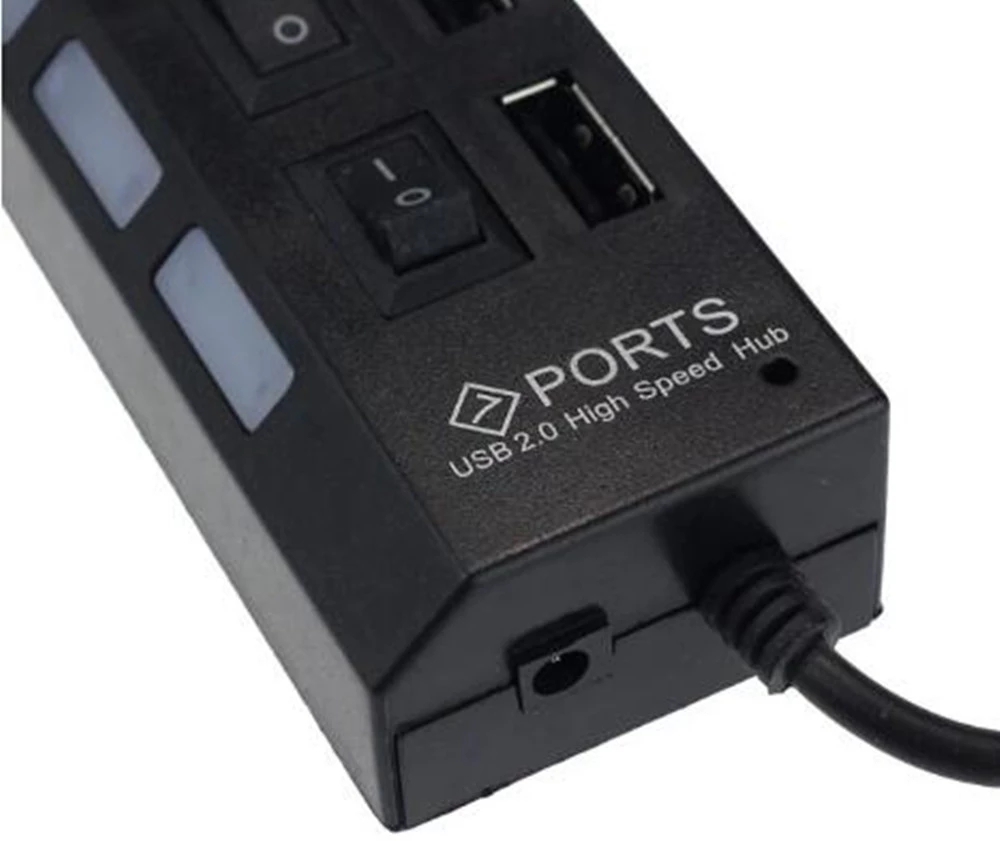 7 Port USB 2.0 Hub Splitter Fo - огляд і ціна Usb Hub 7 Port
